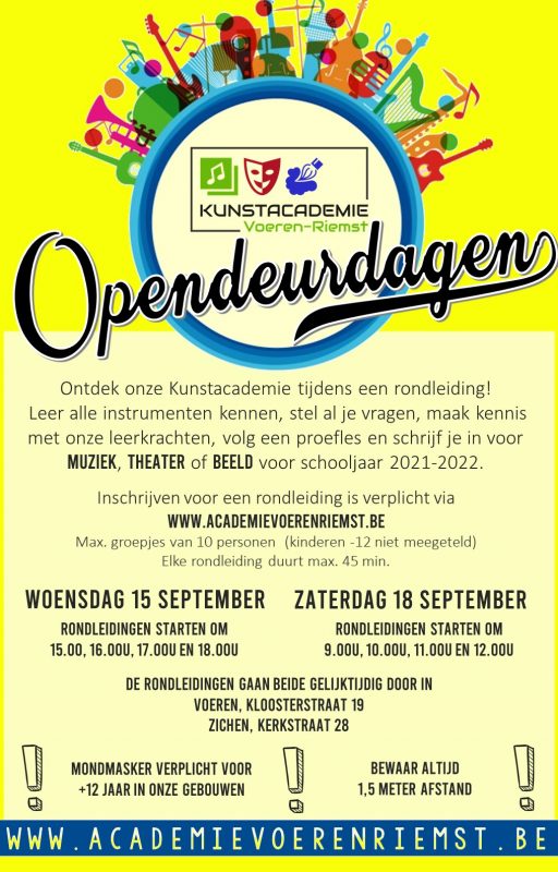 Affiche opendeurdag September Affiche opendeurdag September